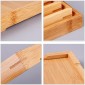 Bamboo Right Angle Tea Tray Tea Table, Size:  44x32cm
