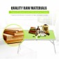 Plastic Mat Adjustable Portable Laptop Table Folding Stand Computer Reading Desk Bed Tray (Green)