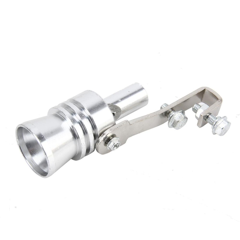 Universal Aluminum Turbo Sound Exhaust Muffler Pipe Whistle Car Simulator Whistler, Size: L