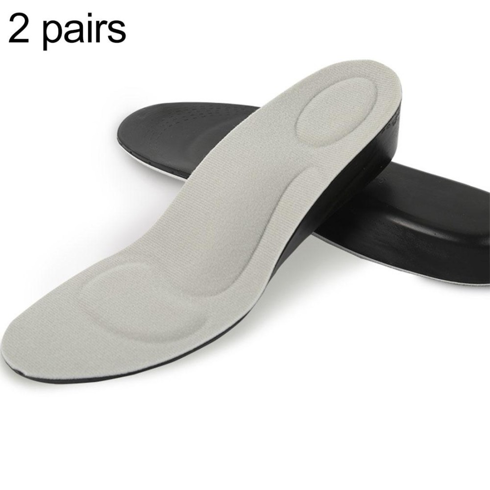 2.5cm PU Breathable Sport Height Increase Insoles, Size: L