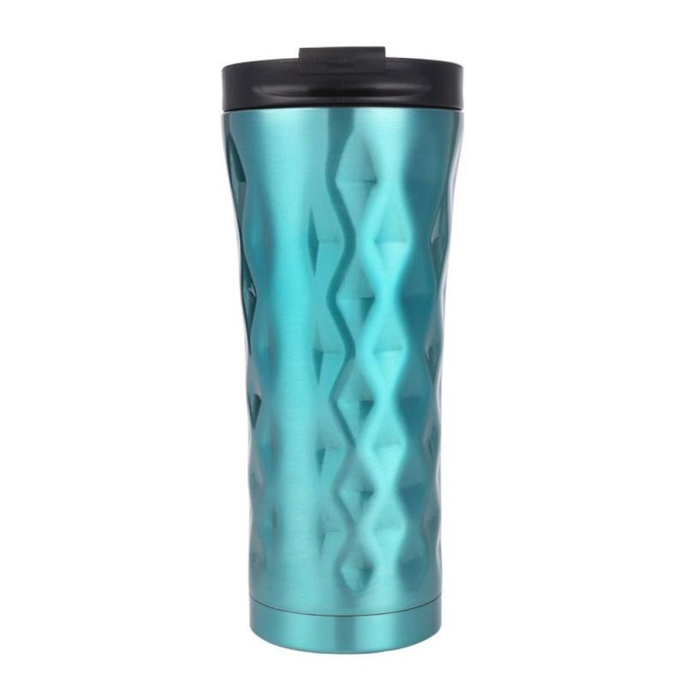 500ml Irregular Double Layer 304 Stainless Steel Thermos Cup (Green)