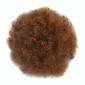 European and American Black People Explosion Head Fluffy Curl Hair Net Wig(Light Brown)