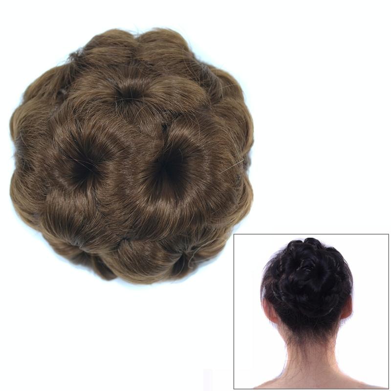 12# Wig Ball Head Flower Hairpin Hair Bag Wig Headband for Bride