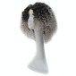 T191006 European and American Wig Headgear with Short and Small Curly Hair for Women (Grey)