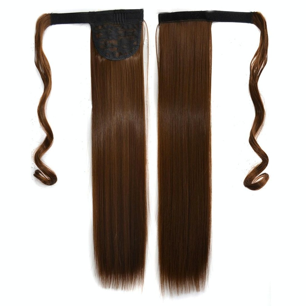 8# Invisible Seamless Bandage-style  Wig Long Straight Hair Wig Ponytail