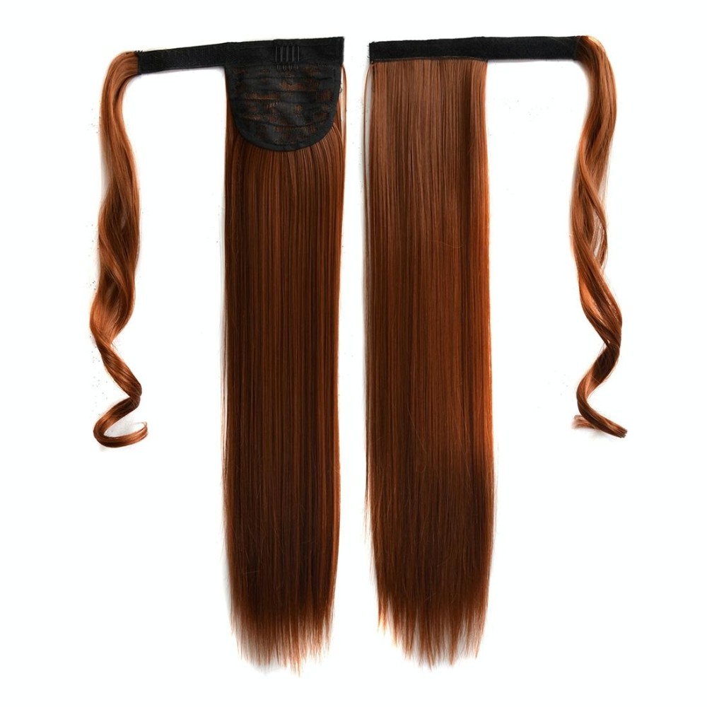 30# Invisible Seamless Bandage-style  Wig Long Straight Hair Wig Ponytail