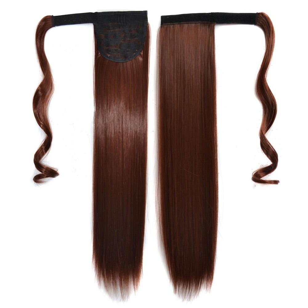 33# Invisible Seamless Bandage-style  Wig Long Straight Hair Wig Ponytail