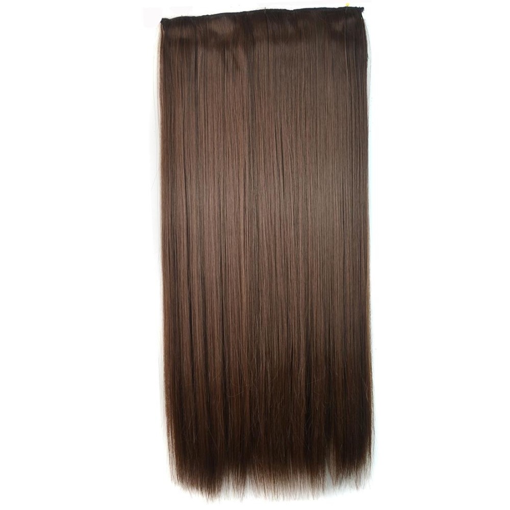 8# One-piece Seamless Five-clip Wig Long Straight Wig Piece