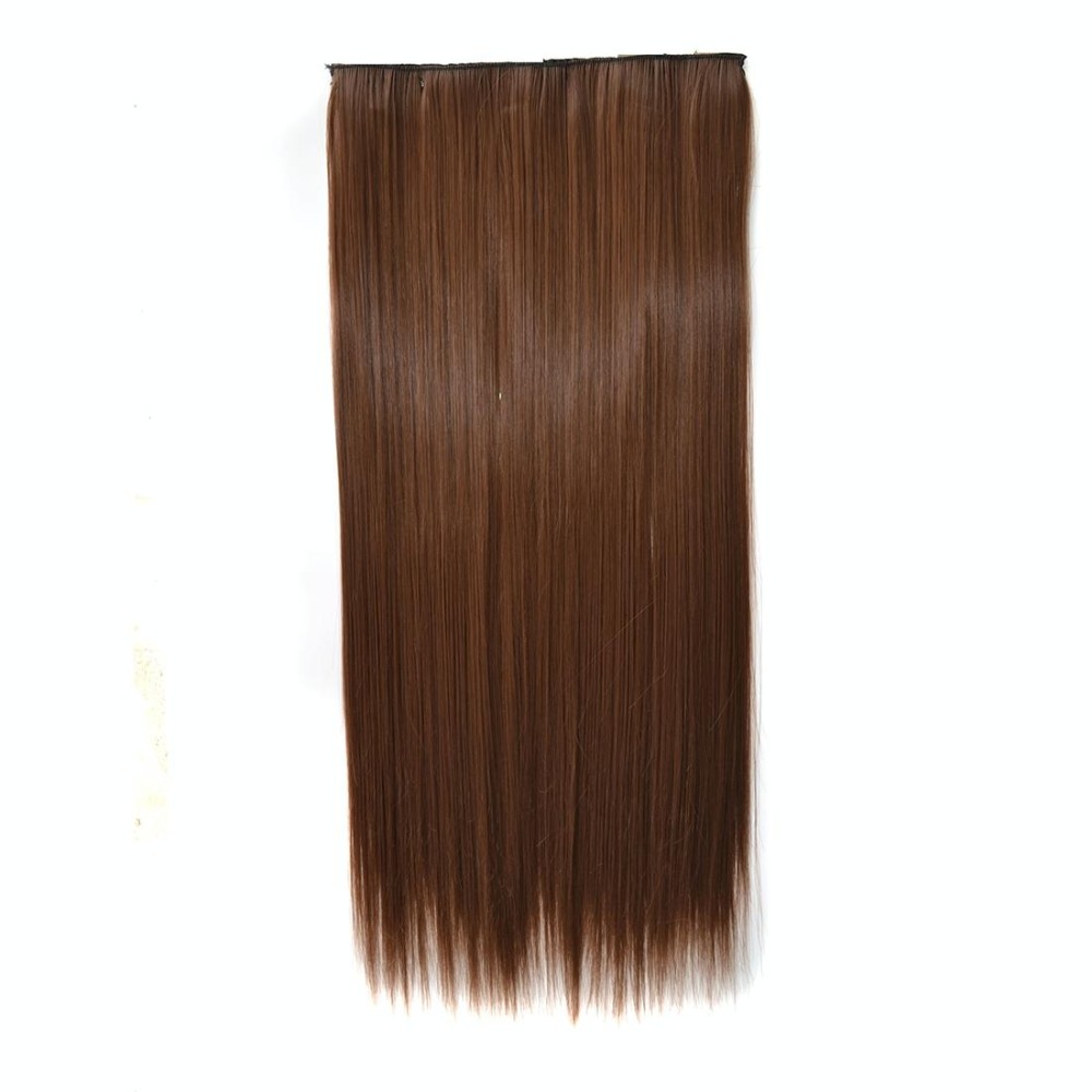 12# One-piece Seamless Five-clip Wig Long Straight Wig Piece