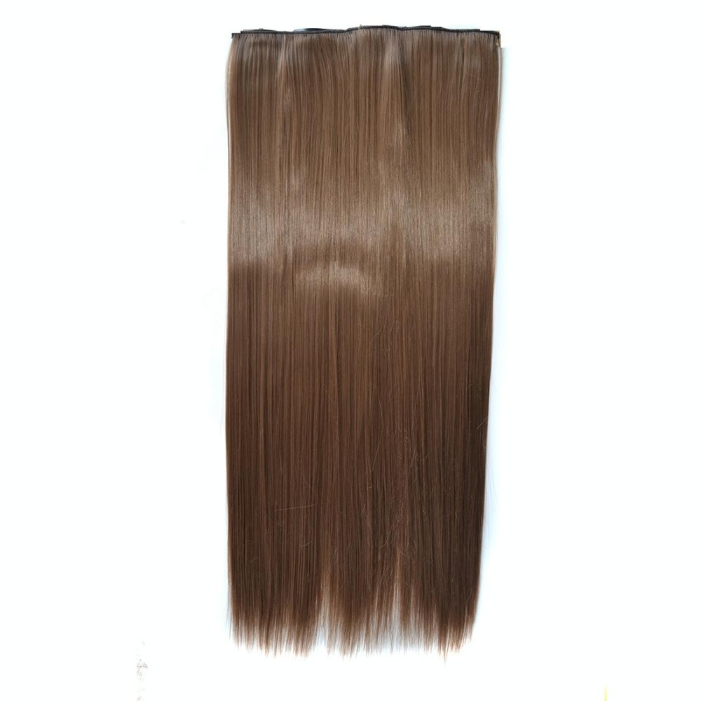 18# One-piece Seamless Five-clip Wig Long Straight Wig Piece