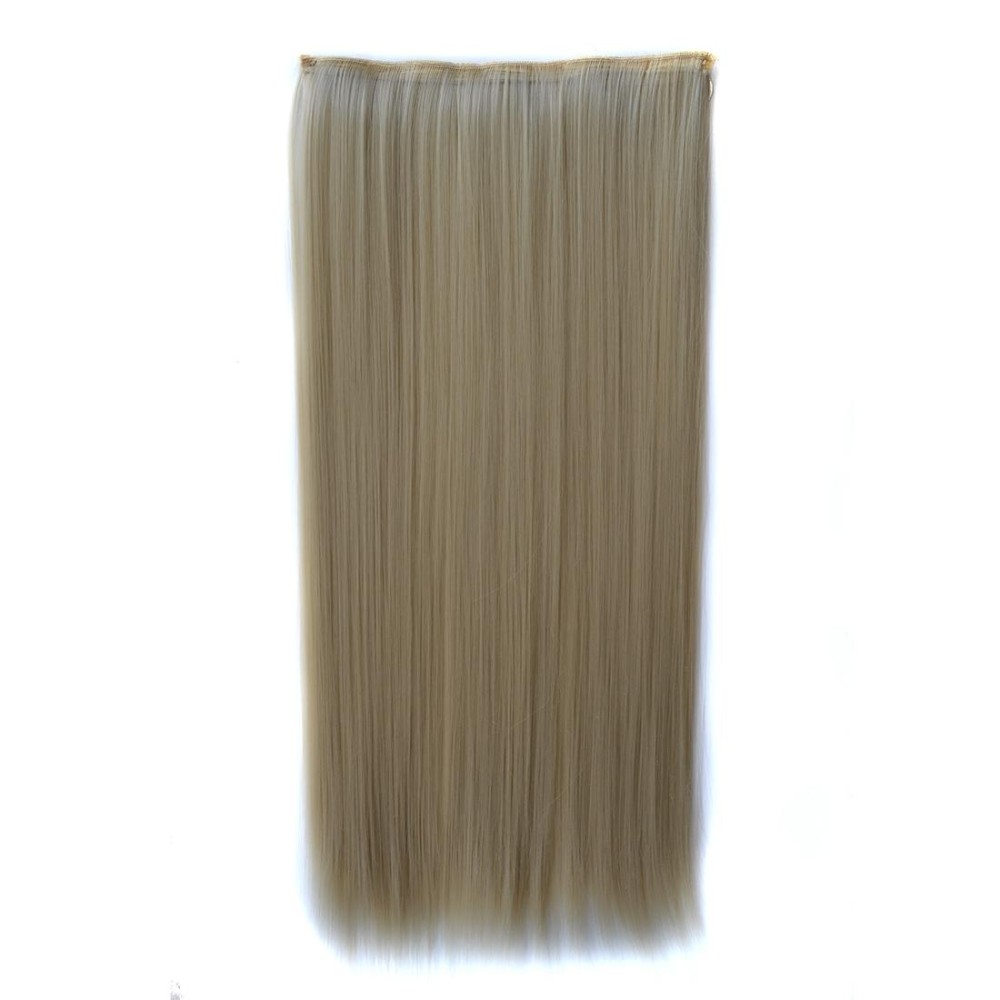 88# One-piece Seamless Five-clip Wig Long Straight Wig Piece
