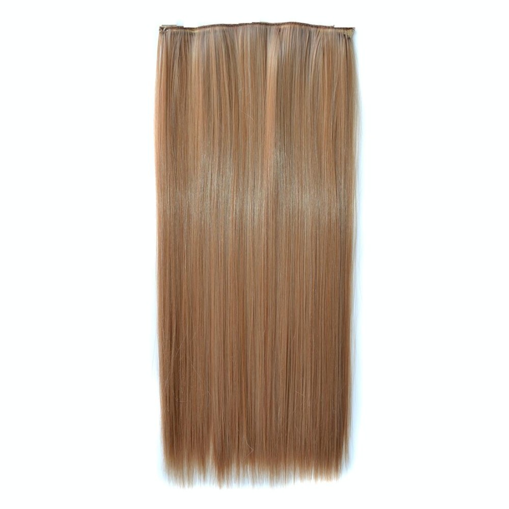 88M27# One-piece Seamless Five-clip Wig Long Straight Wig Piece