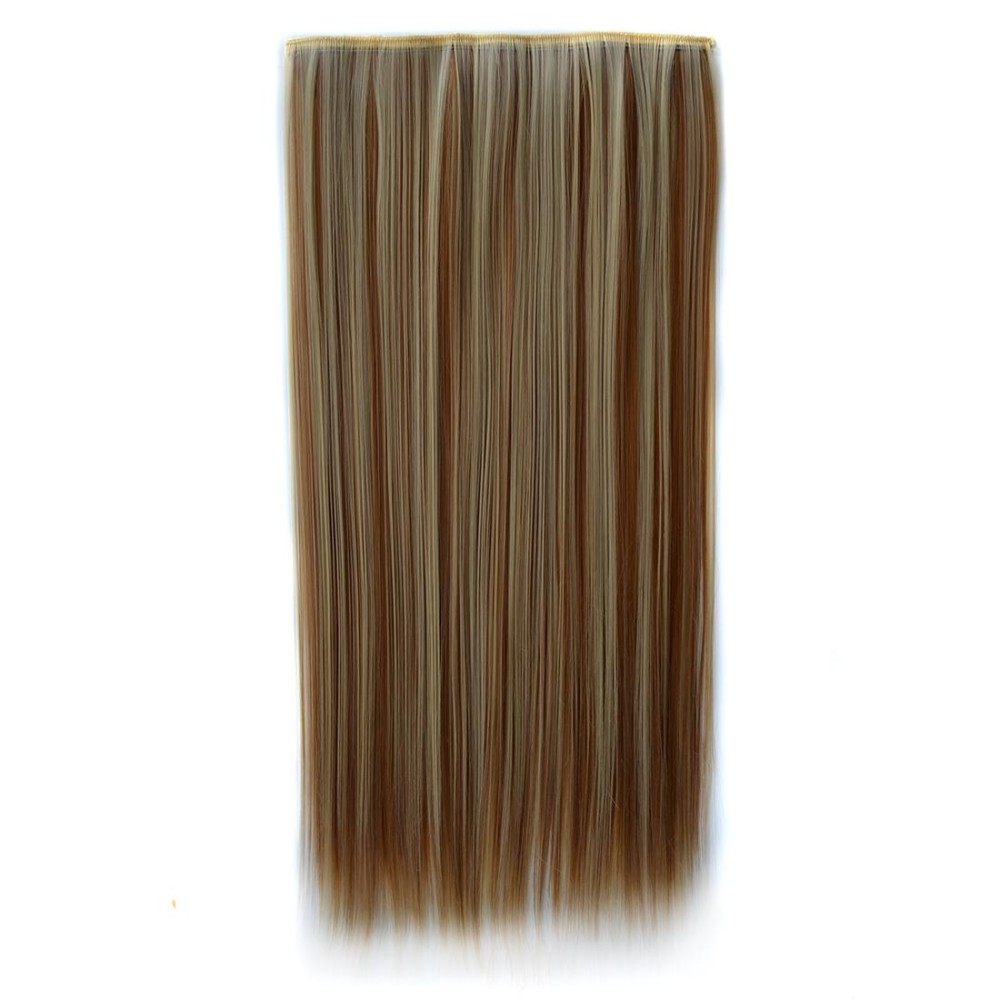 613H27# One-piece Seamless Five-clip Wig Long Straight Wig Piece
