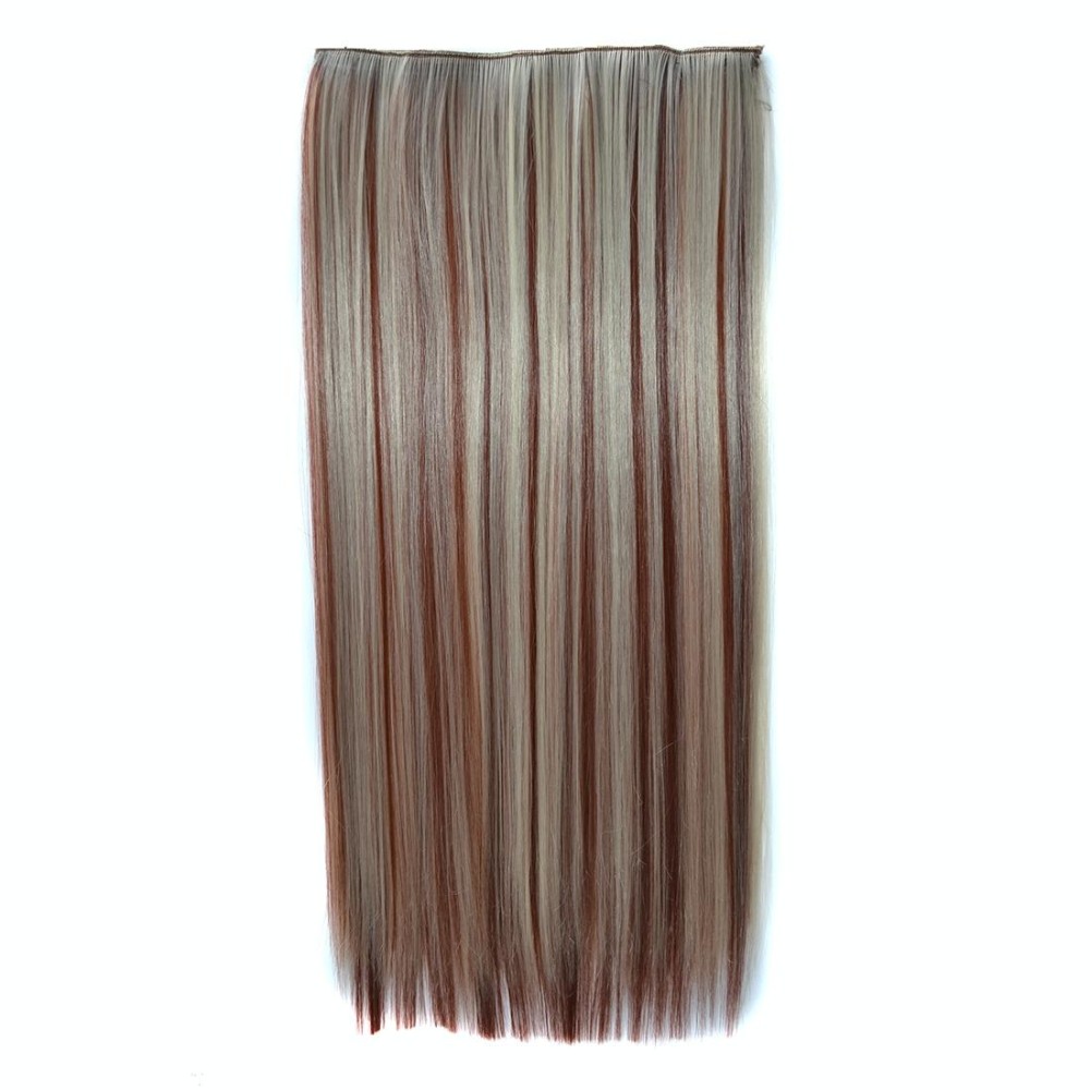 613H35# One-piece Seamless Five-clip Wig Long Straight Wig Piece