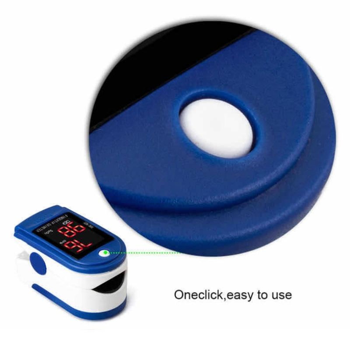 Precision Finger Pulse Oximeter Blood Oxygen Monitor(Black)