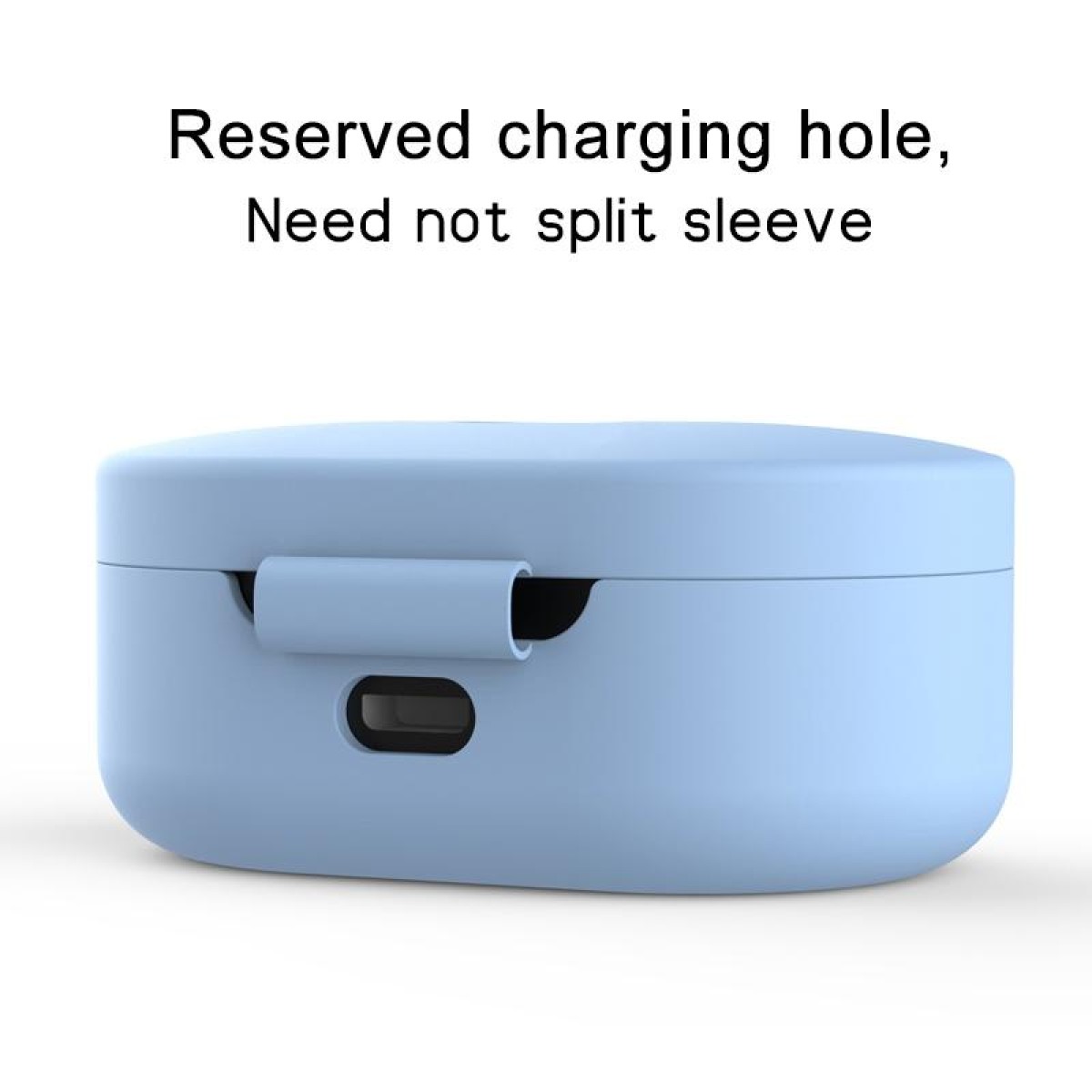 Silicone Charging Box Protective Case for Xiaomi Redmi AirDots / AirDots S / AirDots 2(Dark Blue)