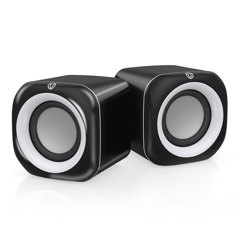 A1 Upgraded Version USB Wire-controlled 4D Stereo Sound Mini Wired Speaker, Cable Length: 1.3m(Black)
