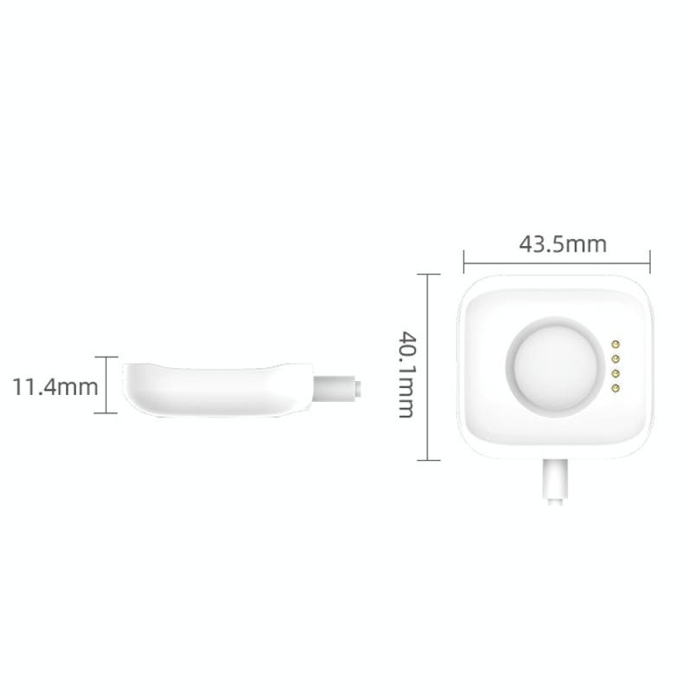 For OPPO Watch 41mm Smart Watch Magnetic Charger Charging Base(White)
