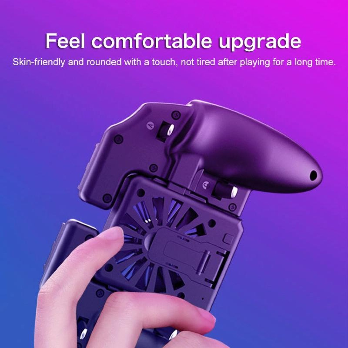 K21 Six-finger Linkage Multi-function Mobile Phone Gamepad with Bracket, Suitable for 4.7-6.5 inch Mobile Phones
