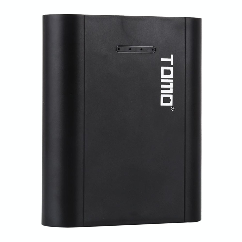 TOMO P4 USB Smart 4 Battery Charger with  Indicator Light for 18650 Li-ion Battery (Black)