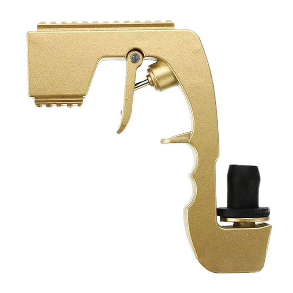 Plastic Wrapped Metal Bubbly Blaster Champagne Bottle Squirt Gun Bar Tool(Gold)
