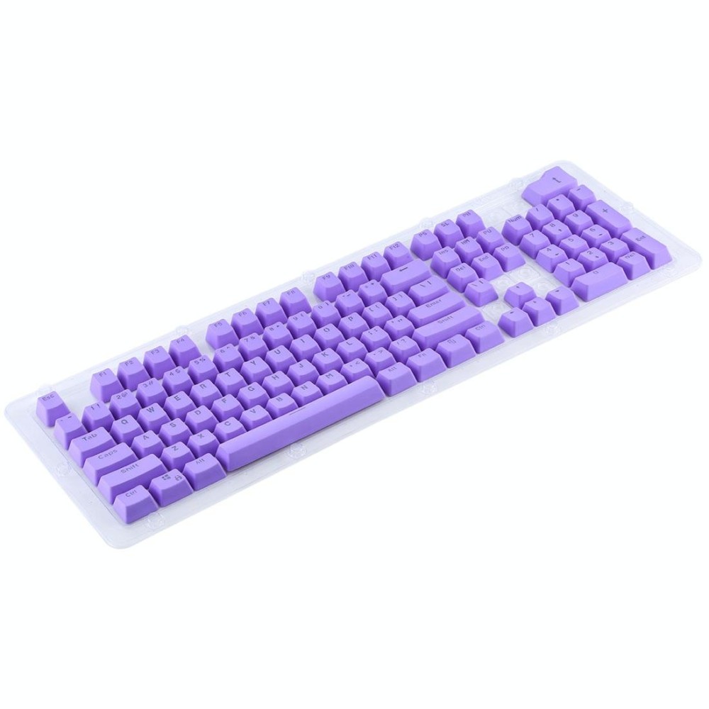104 Keys Double Shot PBT Backlit Keycaps for Mechanical Keyboard (Purple)