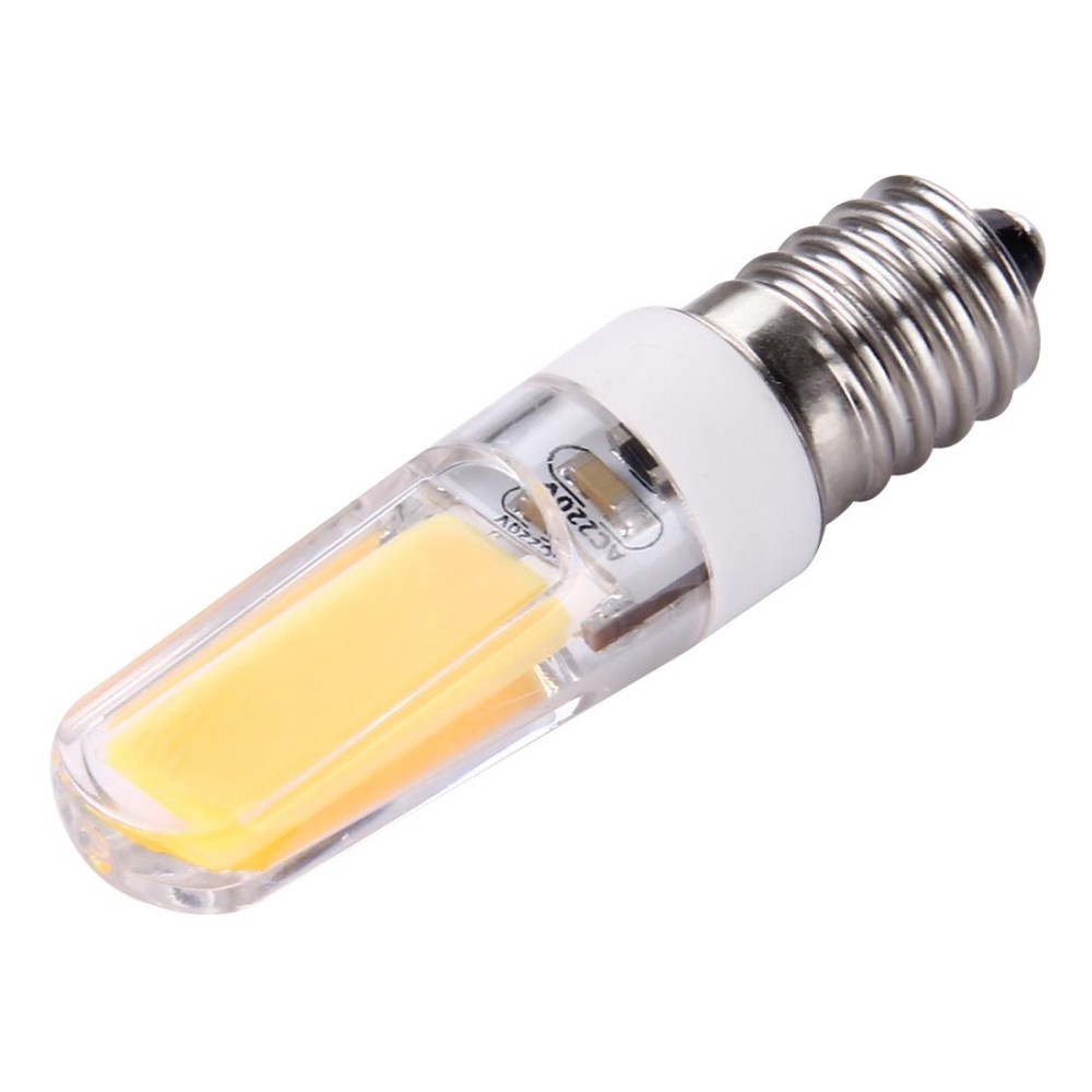 E14 3W 300LM COB LED Light , PC Material Dimmable for Halls / Office / Home, AC 220-240V(Warm White)