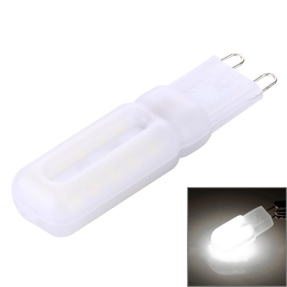 G9 3W 300LM Cream Cover Corn Light Bulb, 22 LED SMD 2835, AC 220-240V(White Light)