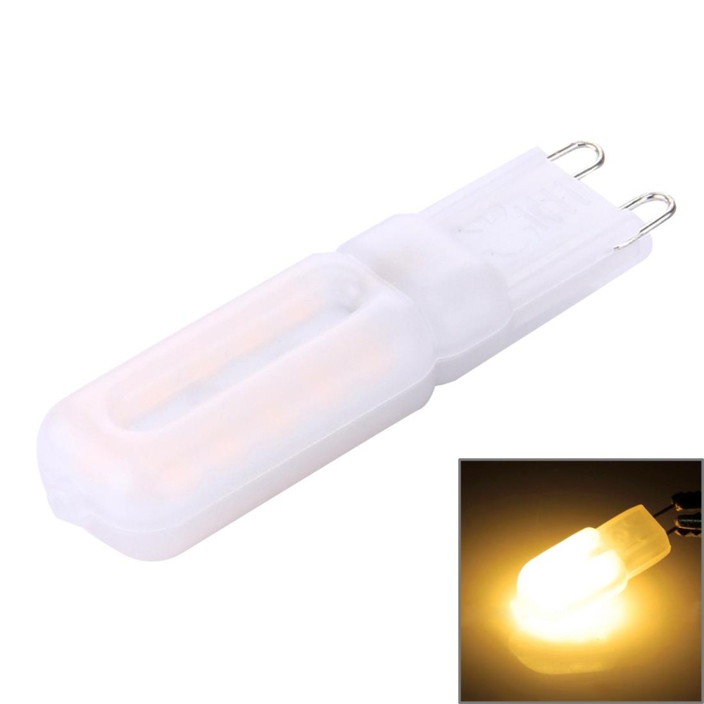 G9 3W 300LM Cream Cover Corn Light Bulb, 22 LED SMD 2835, AC 220-240V(Warm White)