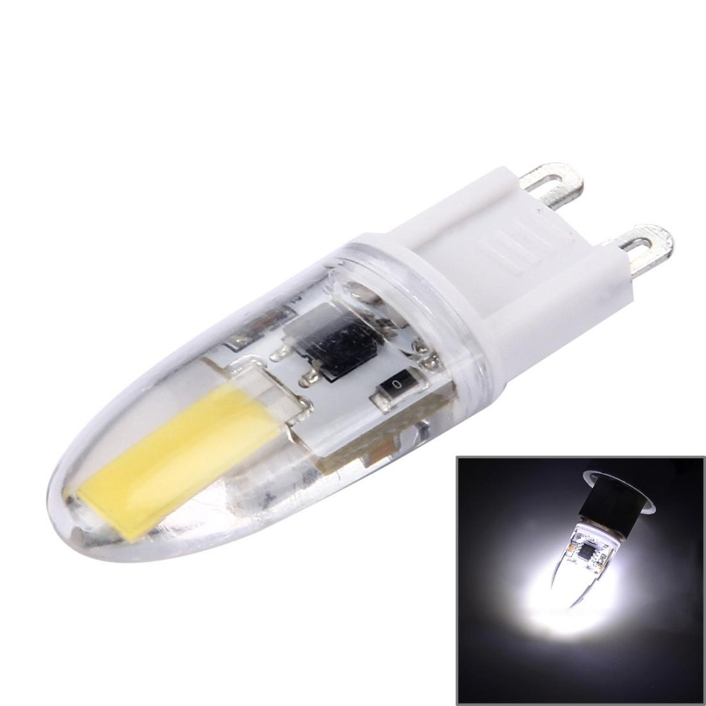 3W COB LED Light , G9 300LM PC Material Dimmable SMD 1505 for Halls / Office / Home, AC 220-240V(White Light)