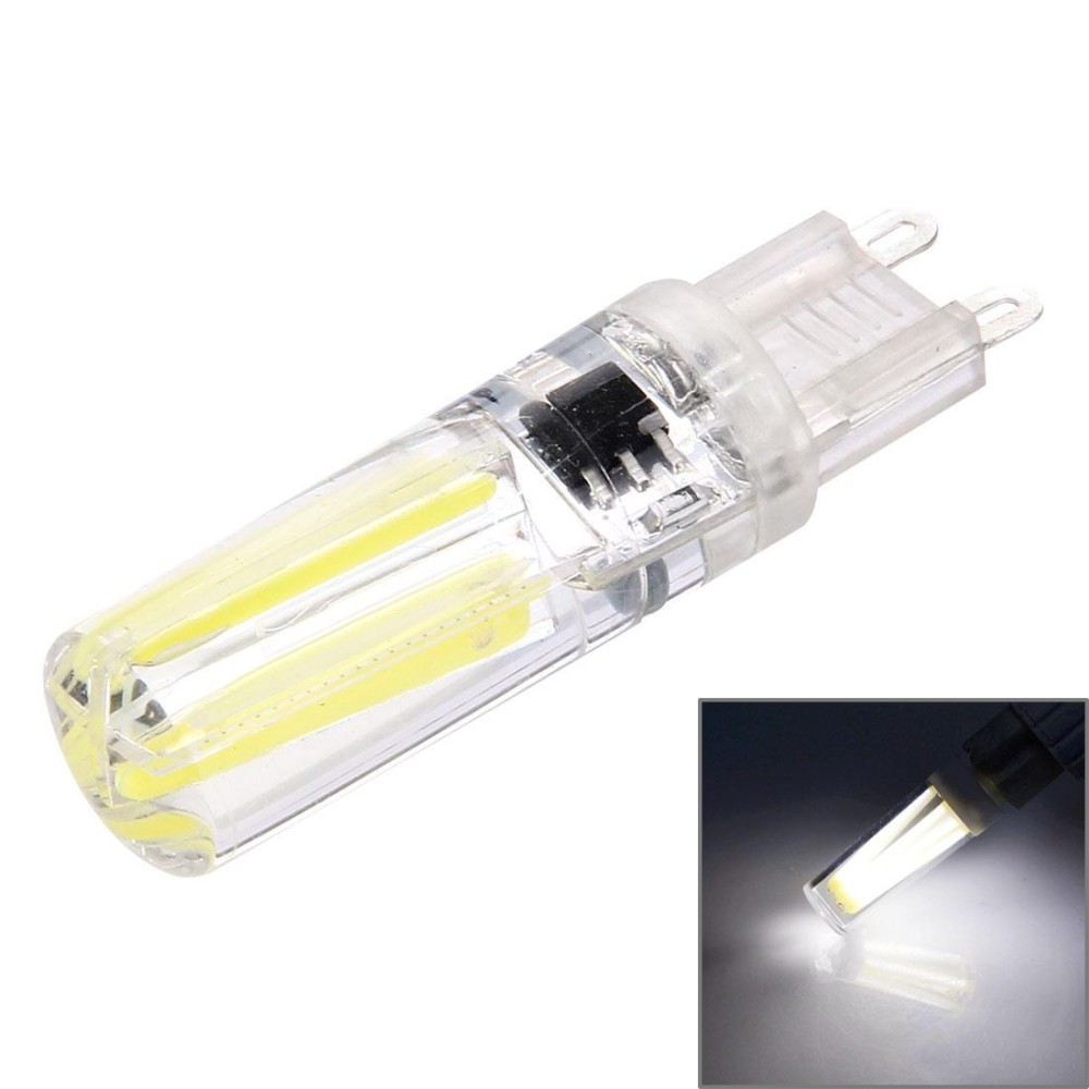 4W Filament Light Bulb , G9 Silicone Dimmable 8 LED for Halls, AC 220-240V(White Light)