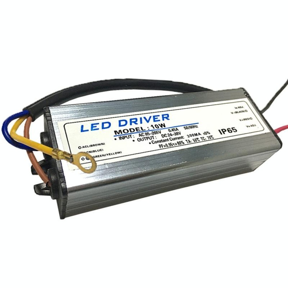 10W LED Driver Adapter AC 85-265V to DC 24-38V IP65 Waterproof