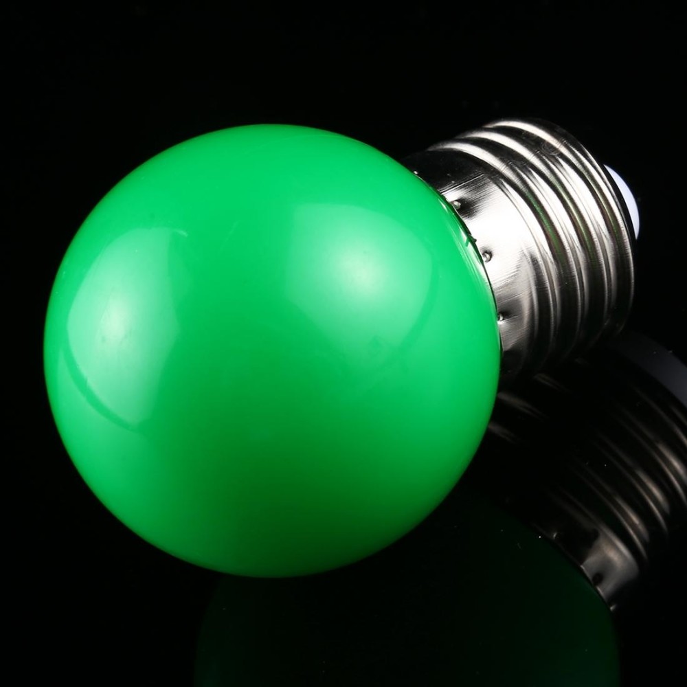10 PCS 2W E27 2835 SMD Home Decoration LED Light Bulbs, DC 12V (Green Light)