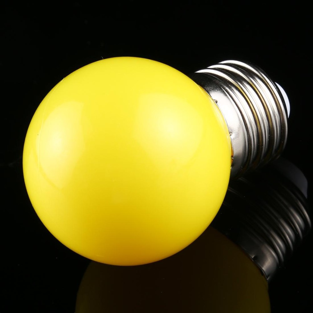 10 PCS 2W E27 2835 SMD Home Decoration LED Light Bulbs, DC 24V (Yellow Light)