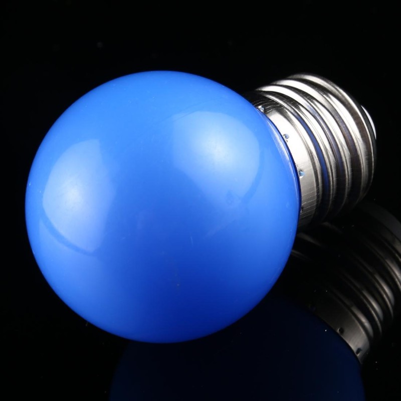 10 PCS 2W E27 2835 SMD Home Decoration LED Light Bulbs, AC 220V (Blue Light)