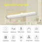 0.8W 10 LEDs White Light Narrow Screen Intelligent Human Body Sensor Light LED Corridor Cabinet Light, USB Charging Version