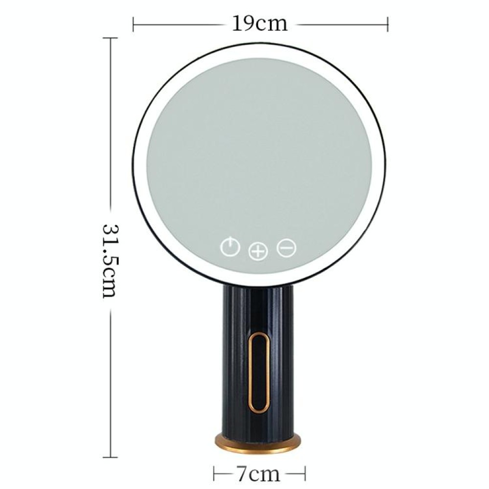 Smart LED Desktop Makeup Mirror with Fill Light, White Light (Black)