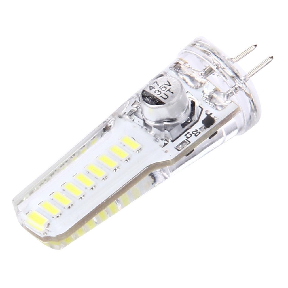 G4 4W 200LM Corn Light Bulb, 18 LED SMD 4014 Silicone, DC 12V(White Light)