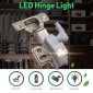 0.3W Universal Inner Hinge LED Sensor lamp Cupboard 3 LEDs Night light Auto ON/OFF Bulb(Warm White)