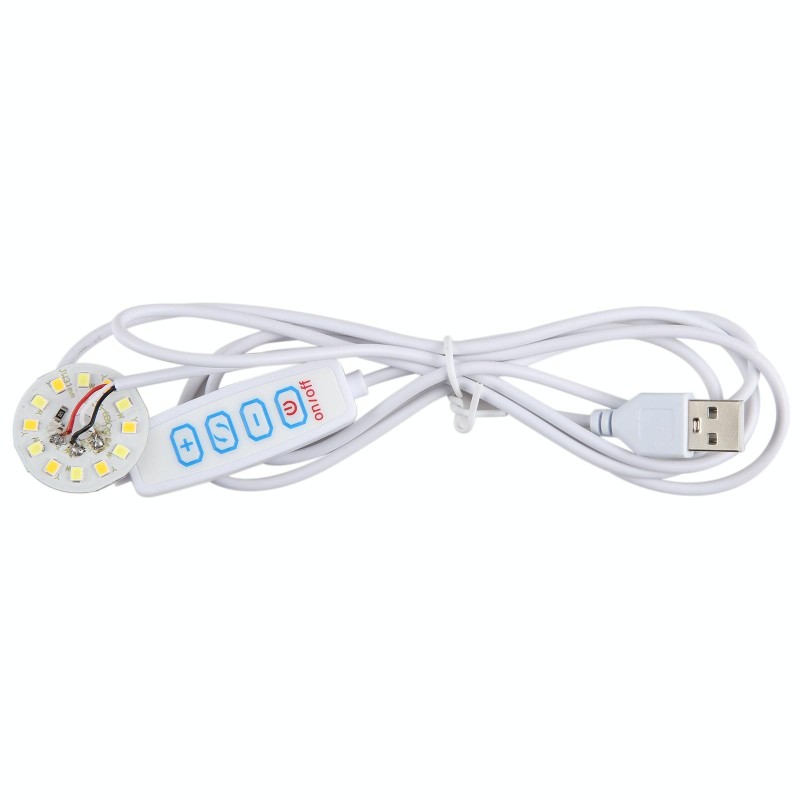 1.5m USB DC5V Switch Cable 3 Colors Controller with 6W SMD LED Light