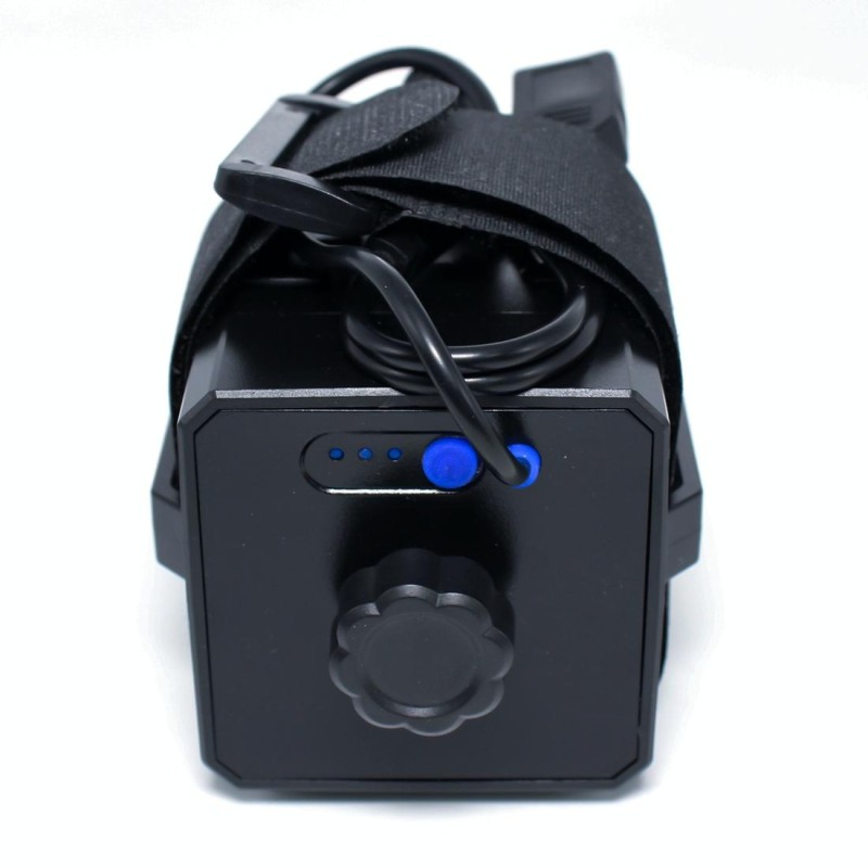 3 Sections 18650/26650 IPX7 Waterproof Battery Box with 12v Round Head & 5v USB Connector Output Voltage Does Not Include Battery(Black)