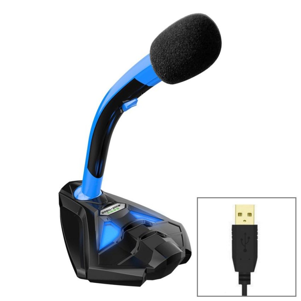 K1 Desktop Omnidirectional USB Wired Mic Condenser Microphone with Phone Holder, Compatible with PC / Mac for Live Broadcast, Show, KTV, etc