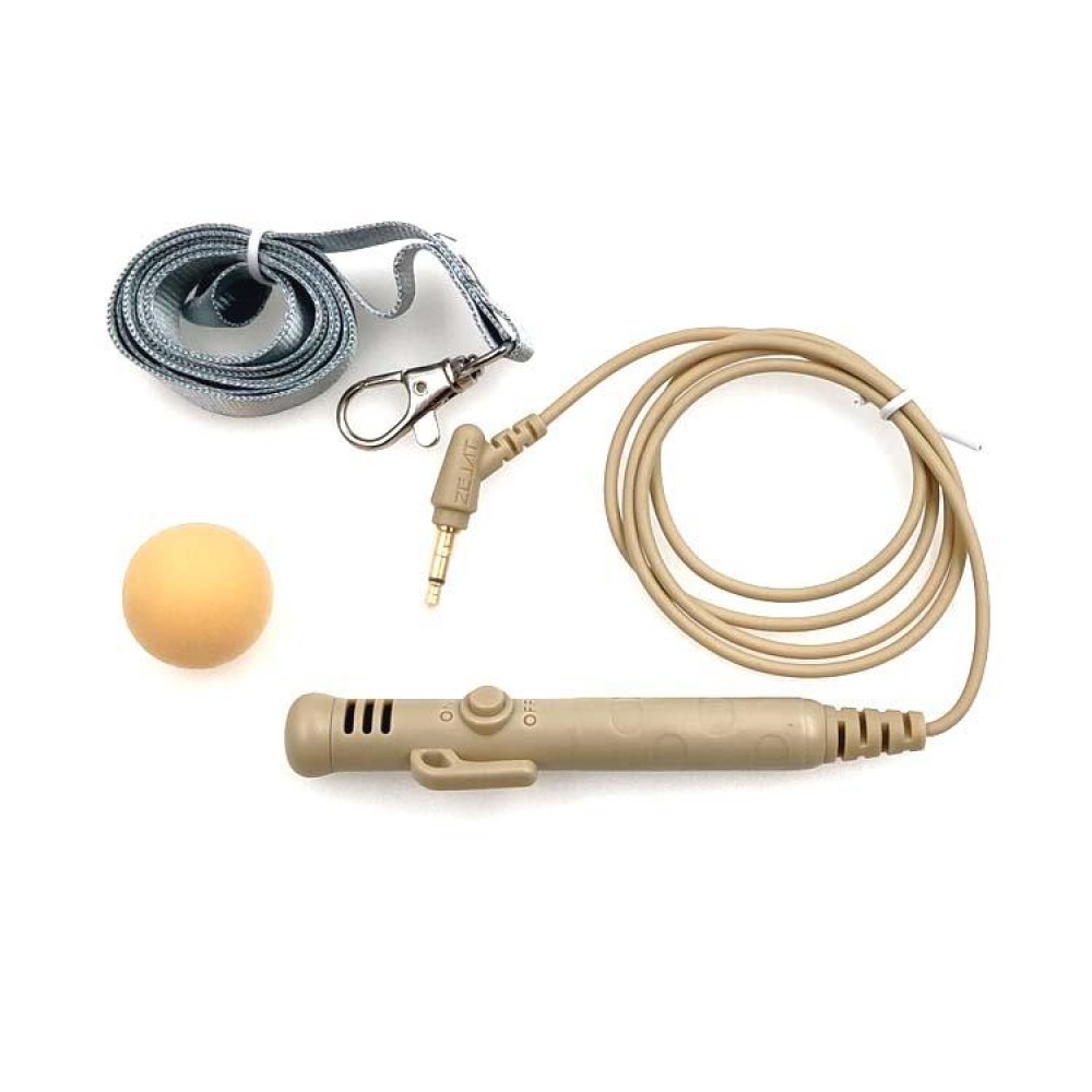 MK-7 3.5mm Elbow Head Handheld Loudspeaker Neck-mounted Microphone with Lanyard, Length: 1m (Flesh Color)