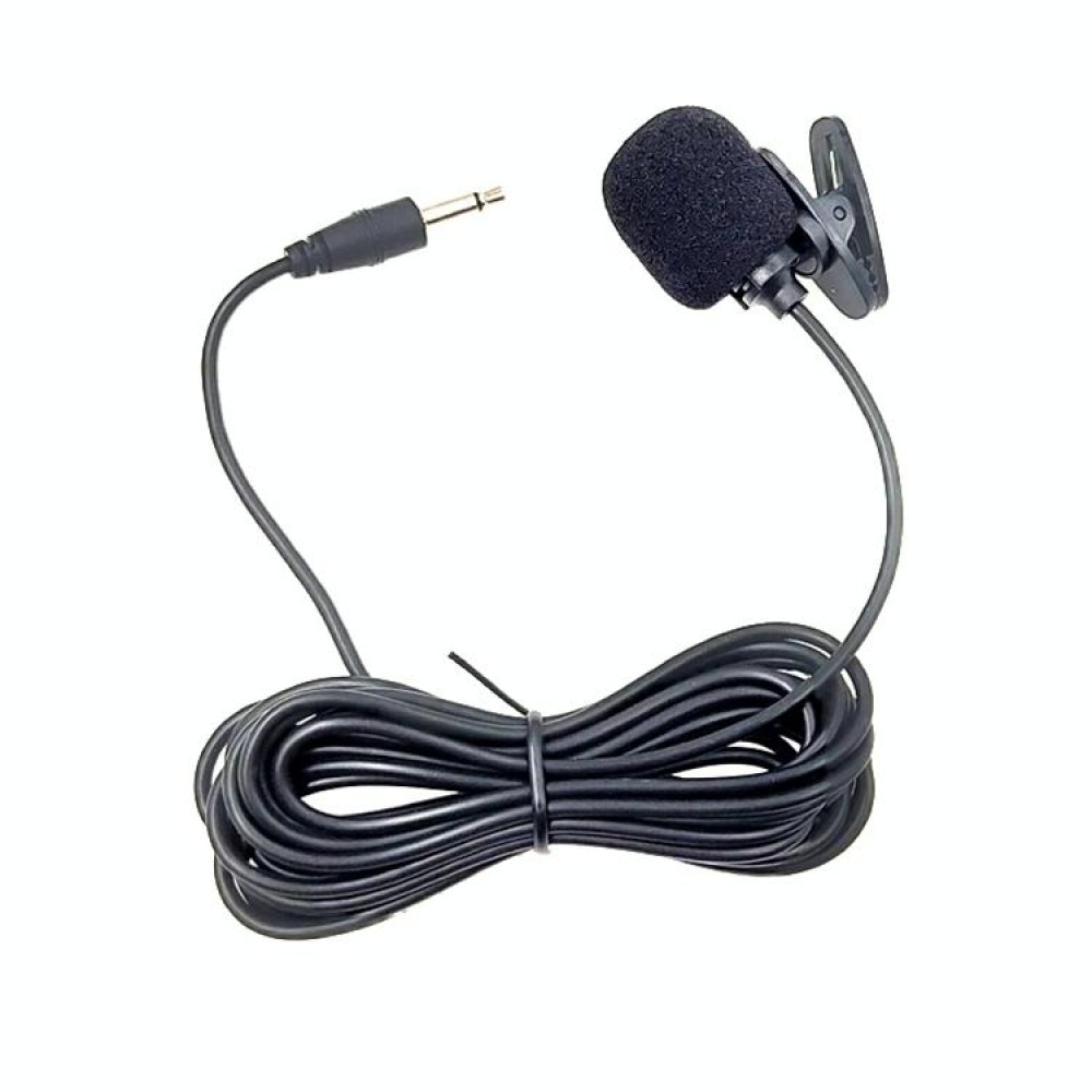 ZJ002MR Mono 2.5mm Straight Plug Car Sun Visor Wireless Interpreter Tour Guide Megaphone Lavalier Wired Microphone, Length: 3m