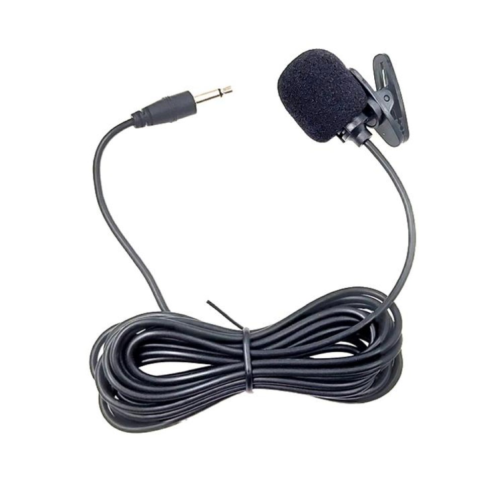ZJ002MR Mono 3.5mm Straight Plug Car Sun Visor Wireless Interpreter Tour Guide Megaphone Lavalier Wired Microphone, Length: 3m