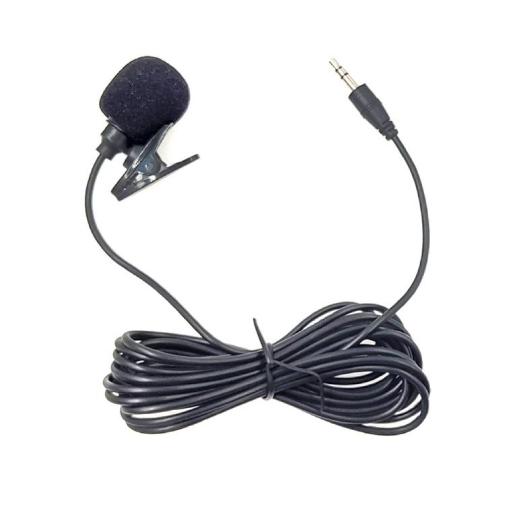 ZJ002MR Stereo 2.5mm Straight Plug Car Sun Visor Wireless Interpreter Tour Guide Megaphone Lavalier Wired Microphone, Length: 3m