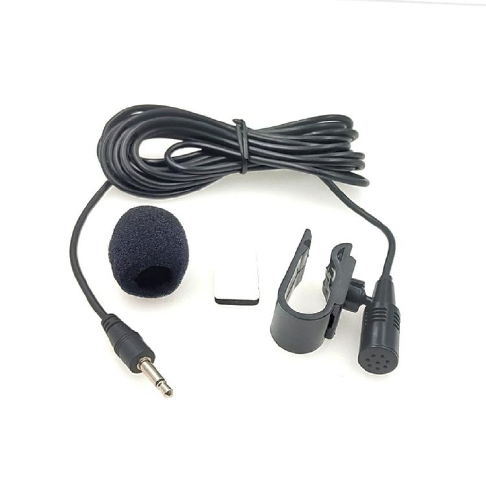 ZJ025MR Stick-on Clip-on Lavalier 2.5mm Jack Mono Microphone for Car GPS / Bluetooth Enabled Audio DVD External Mic, Cable Length: 3m