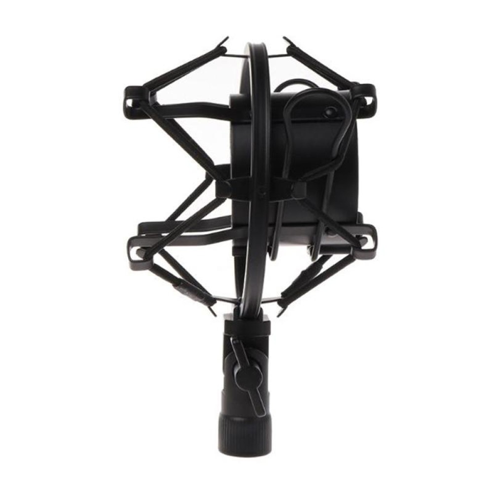 Condenser Microphone 50mm Metal Shockproof Mount Holder (Black)