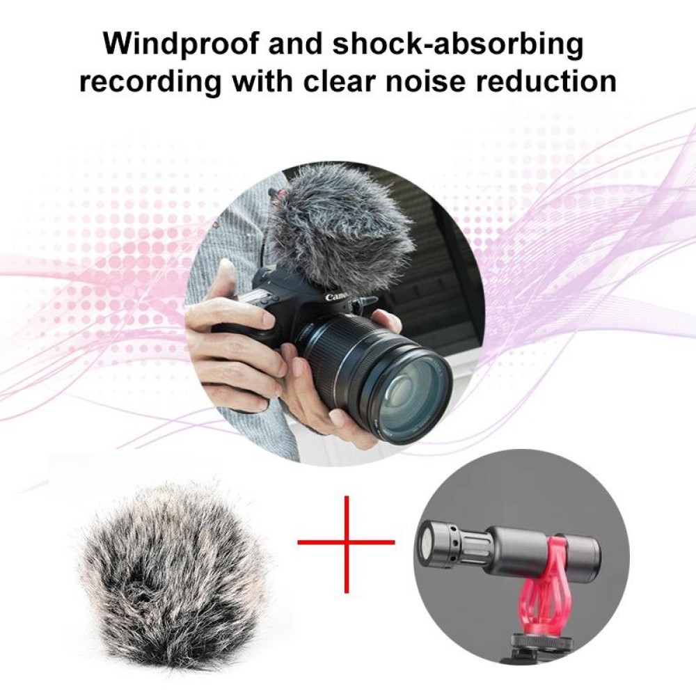 M30 Portable Wired Condenser Shotgun Microphone Trip Vlog Record Studio Video for Camera Phone