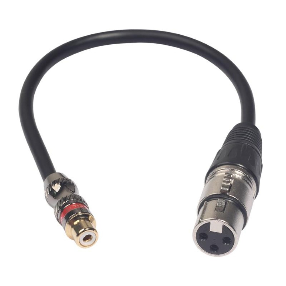 TR026K18-03 RCA Female to XLR Female Audio Cable, Length: 0.3m